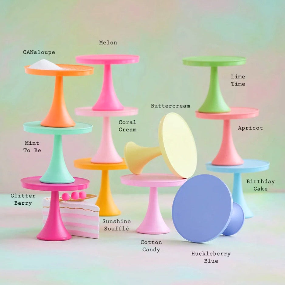 CAKE STAND MEDIUM - GLITTERVILLE RAINBOW SERIES