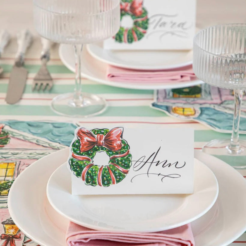 PLACE CARDS - HOLIDAY WREATH
