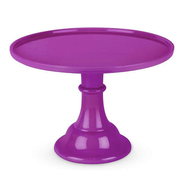 CAKE STAND LARGE - MELAMINE MAGENTA PURPLE