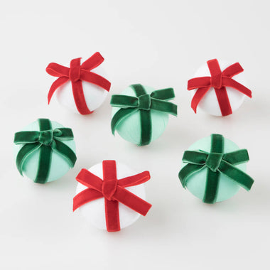SURPRISE BALLS - CHRISTMAS VELVET BOW