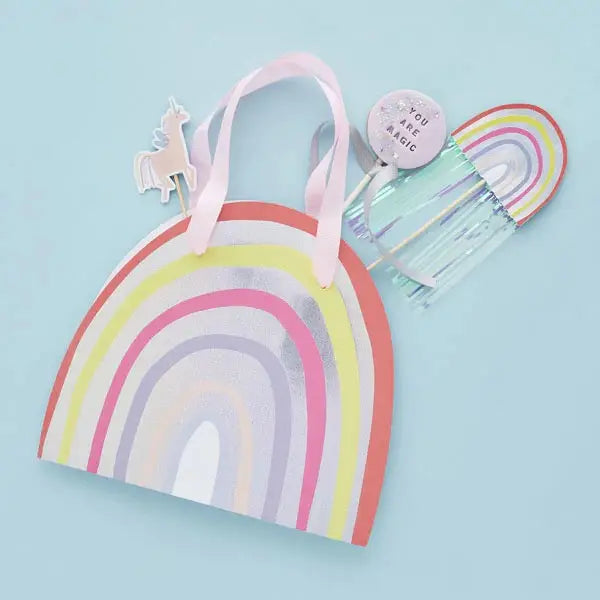 GIFT BAGS -  RAINBOW (5 PACK)