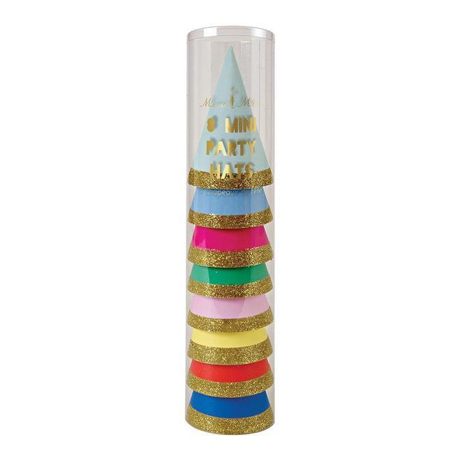 PARTY HATS - MINI MULTICOLOUR (Pack of 8)