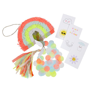PINATAS - MINI 3 PACK RAINBOWS, mini pinatas, MERI MERI - Bon + Co. Party Studio