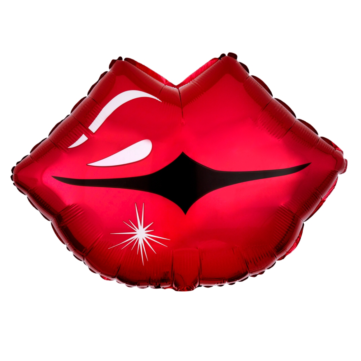 BALLOONS - VALENTINES RED POUT KISSY LIPS MEDIUM