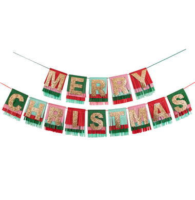 WORD MIX GARLAND - MERI MERI MERRY CHRISTMAS FRINGE
