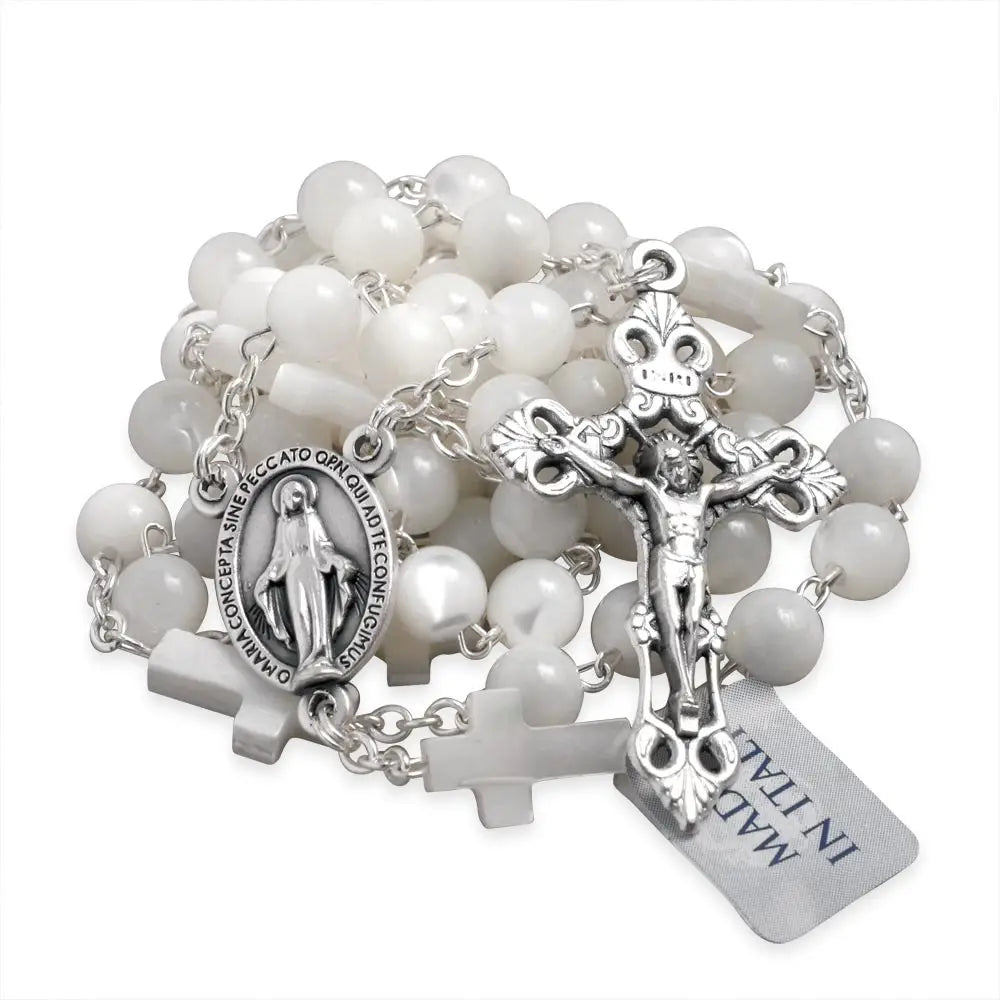 ROSARY - WHITE MOTHER OF PEARL
