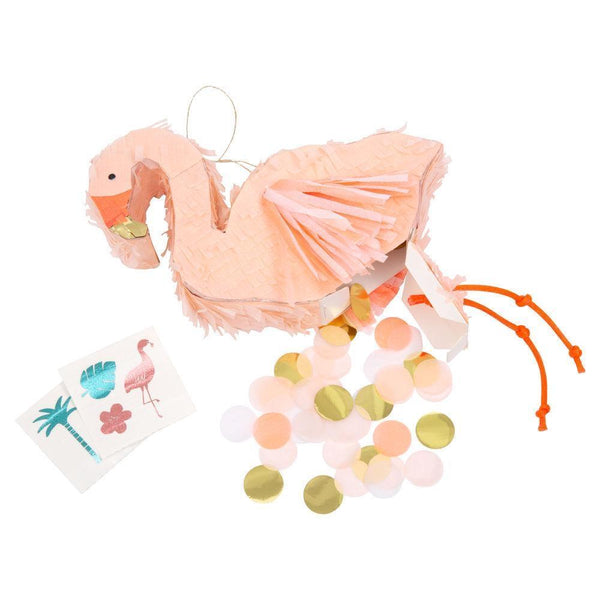 Piñata flamingo avec bonbons Fruit-tella Mixed Up & Mix of Minis - environ  1000g