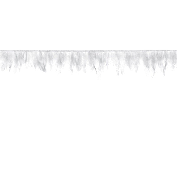 FEATHER GARLAND - WHITE