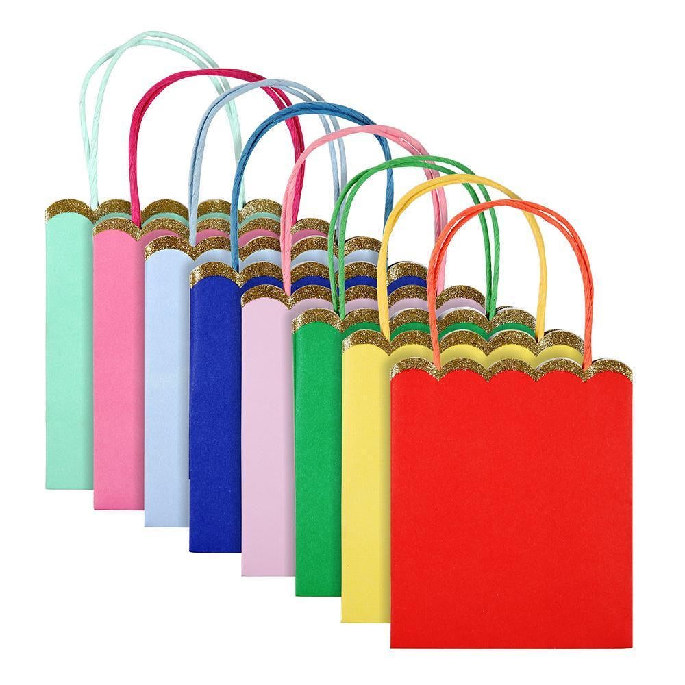 GIFT BAGS - MULTICOLOUR 8 PACK