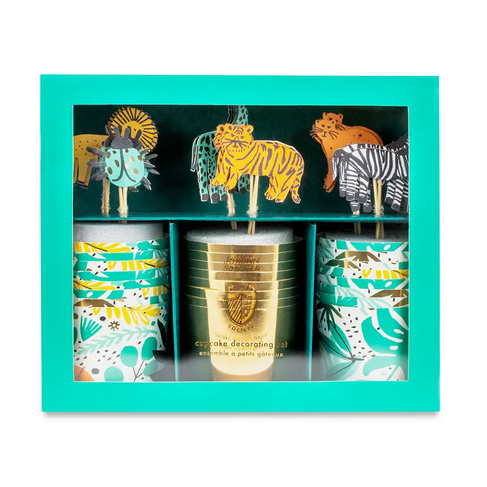 CUPCAKE KIT - INTO THE WILD (Set of 24 cups & toppers)