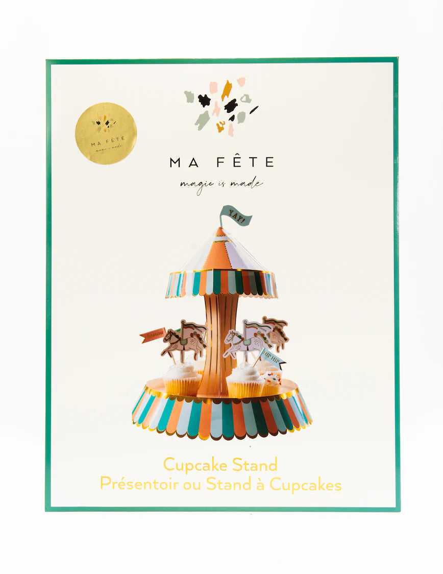 TREAT DISPLAY - FUN FAIR CAROUSEL CUPCAKE STAND