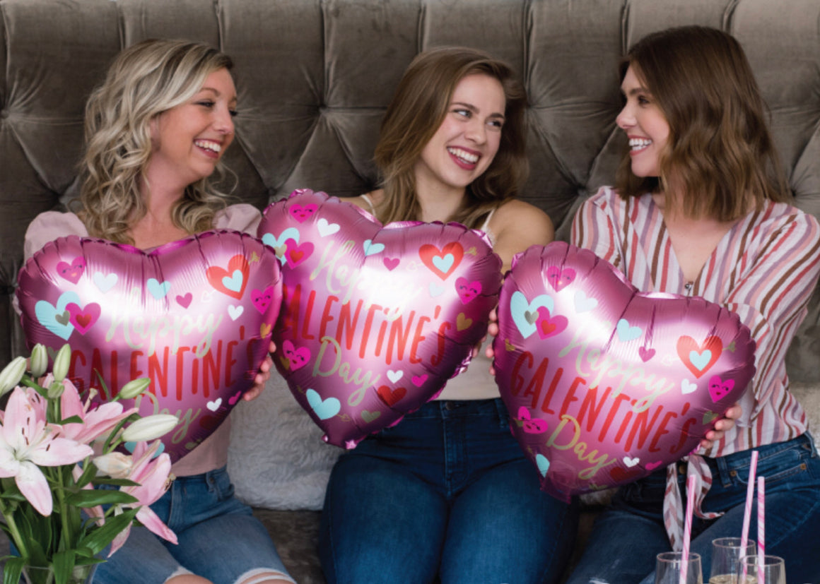 BALLOONS - VALENTINES HVD FUN HEARTS