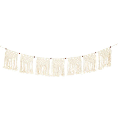 MACRAME GARLAND - BOHO CREAM