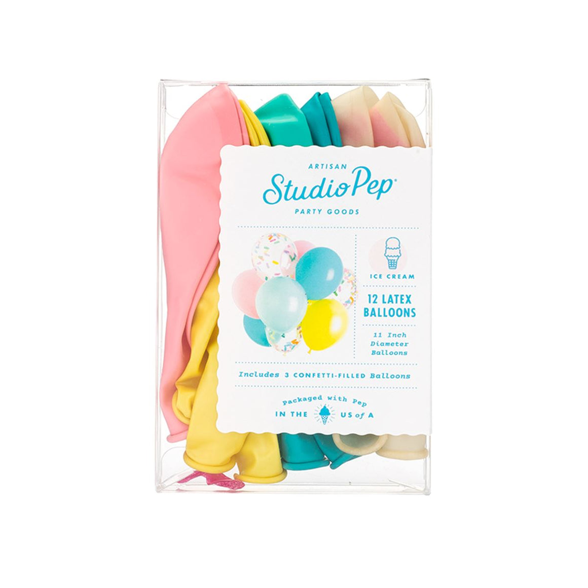 CONFETTI BALLOONS - STUDIO PEP CLASSIC ICE CREAM, Balloons, Shop Studio Pep - Bon + Co. Party Studio