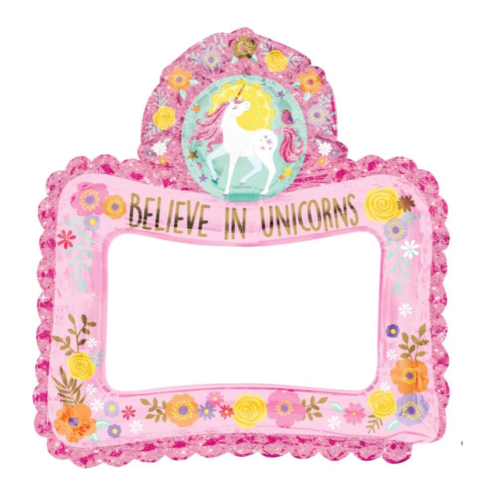 BALLOONS - UNICORN 8 MAGICAL SELFIE FRAME, Balloons, Anagram - Bon + Co. Party Studio