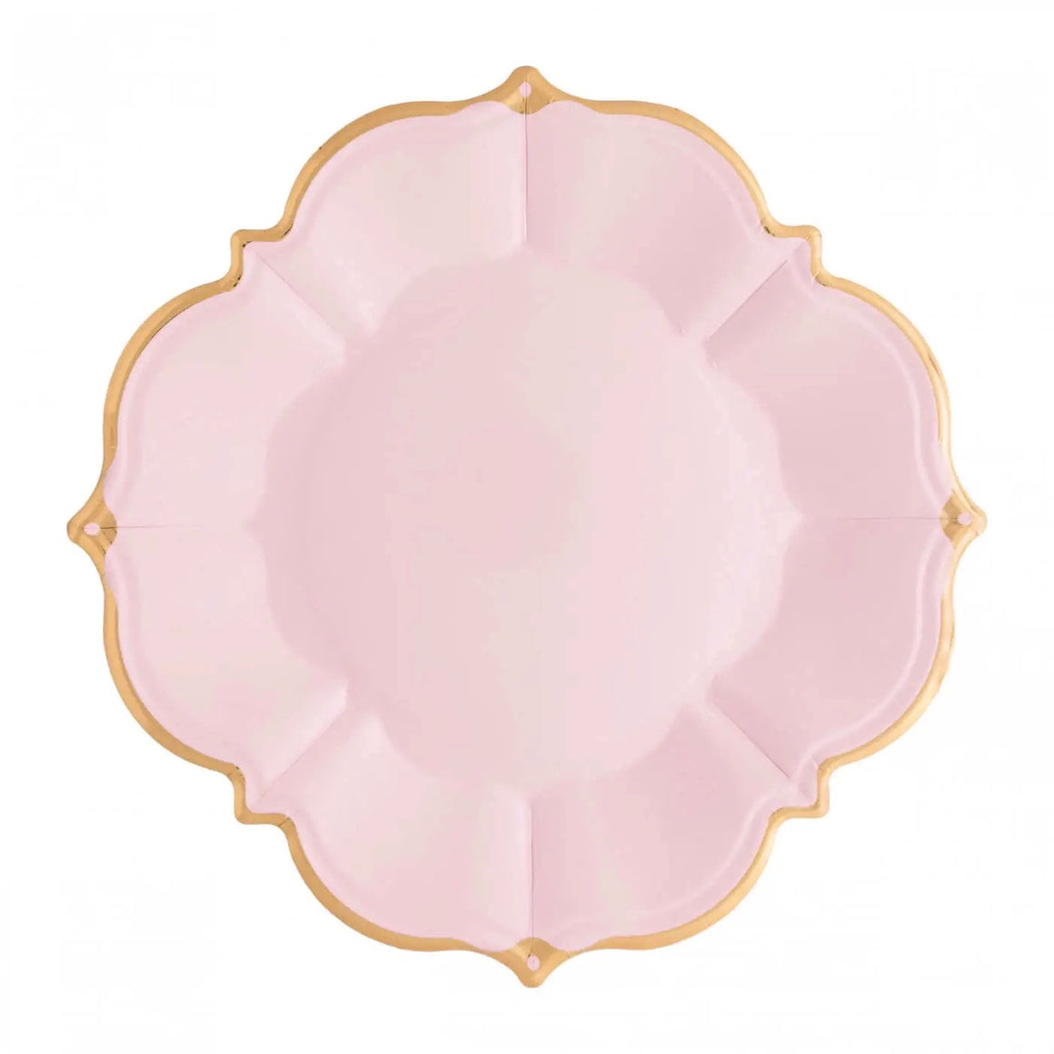 PLATES LARGE - PINK BLUSH LUNCHEON SCALLOPED