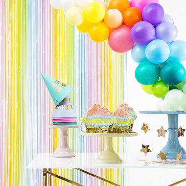 BACKDROP - FRINGE CURTAIN PASTEL