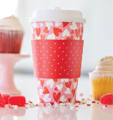TO-GO COZY CUPS - VALENTINES SCRIBBLE HEARTS