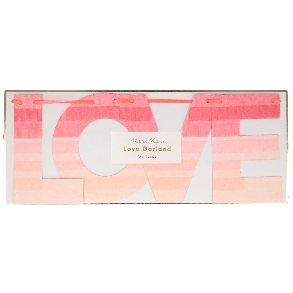 WORD MIX GARLAND - MERI MERI VALENTINES LOVE OMBRE