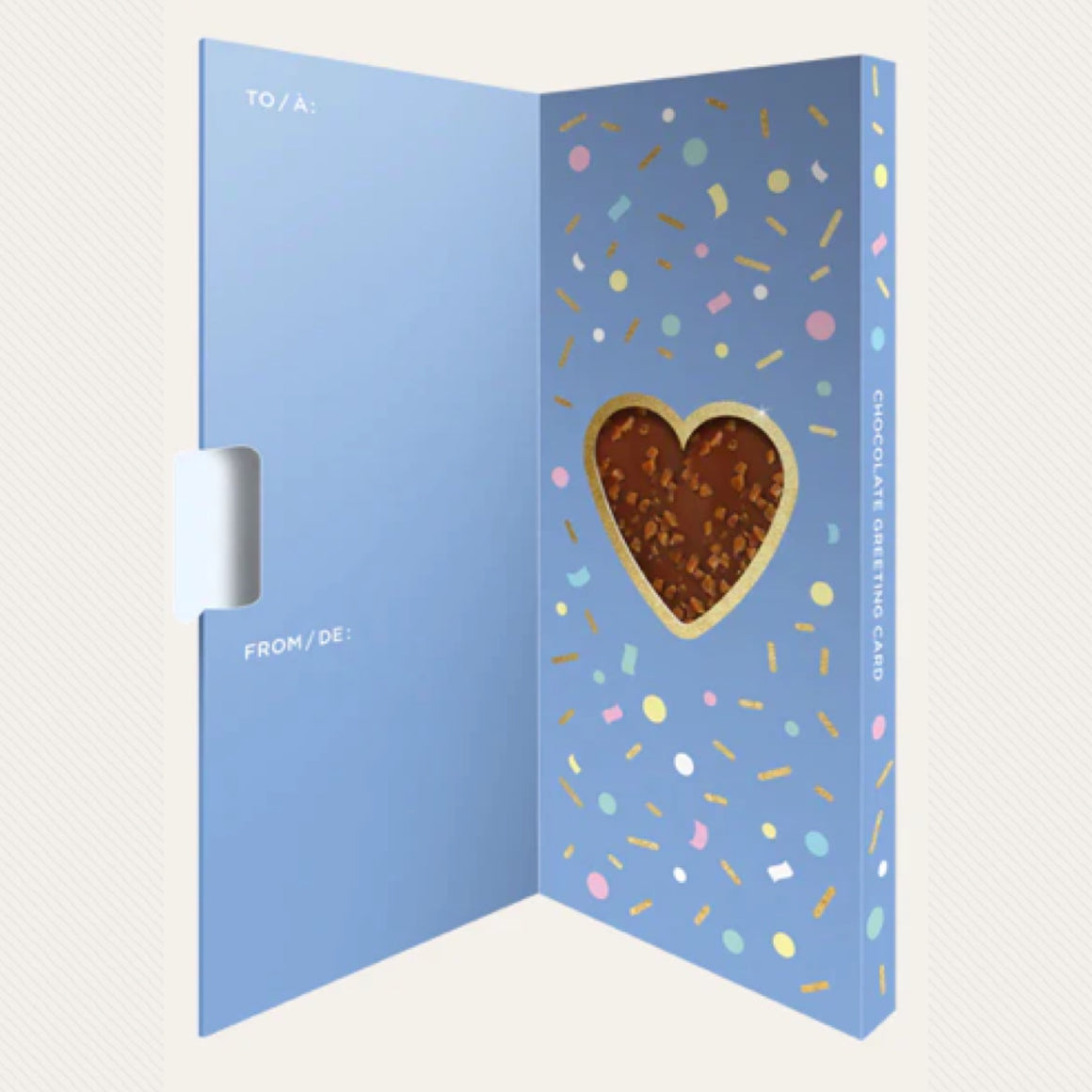 ARTISANAL CONFECTIONS - CHOCOLATE TOFFEE BAR GREETING CARD