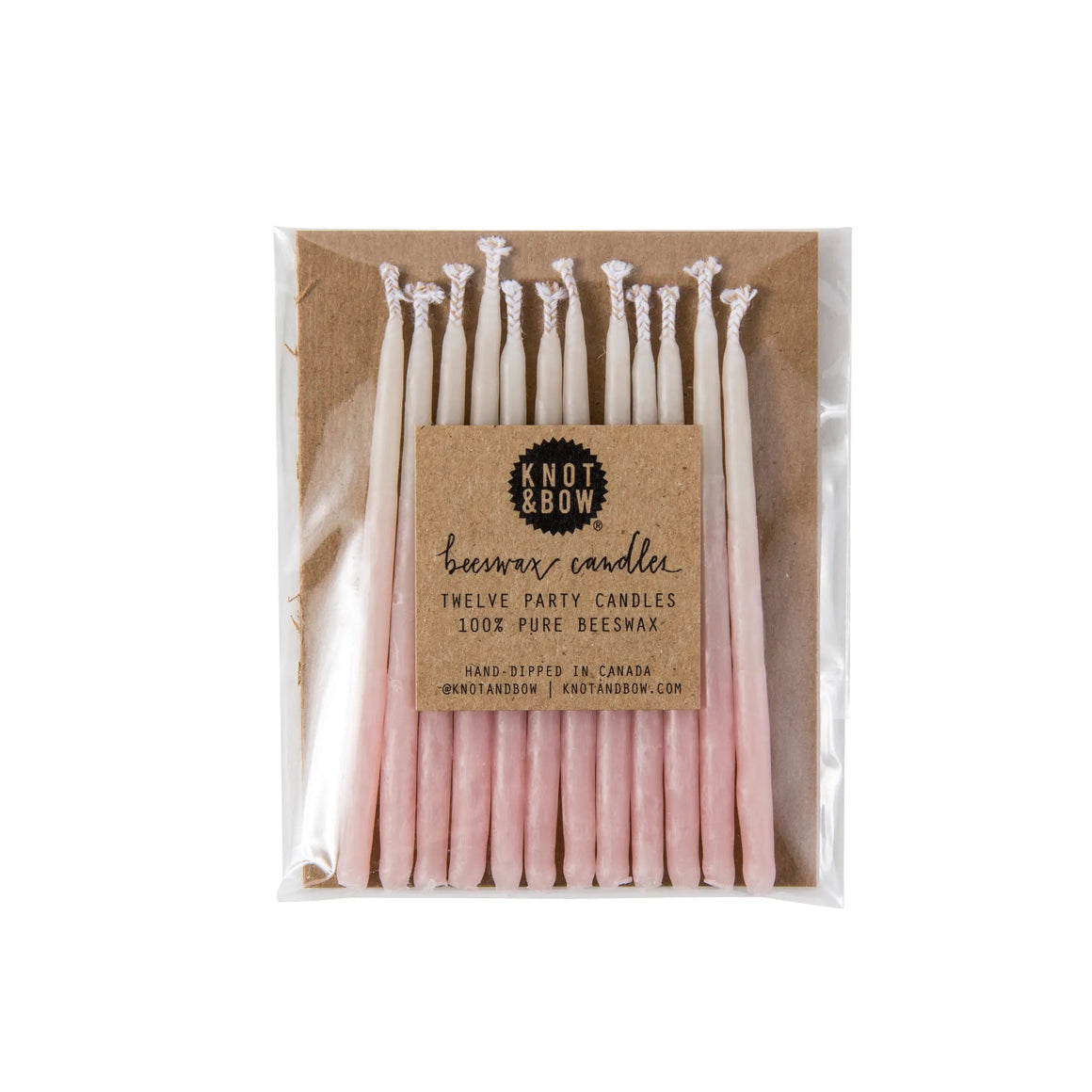 BEESWAX CANDLES - OMBRE PINK
