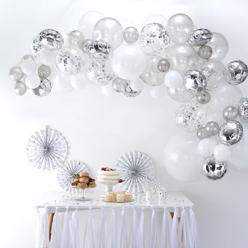 BALLOON ARCH - SILVER GINGER RAY, Balloons, GINGER RAY - Bon + Co. Party Studio