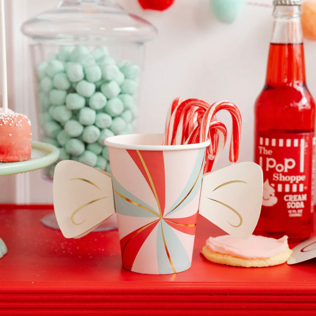 CUPS - CHRISTMAS PEPPERMINT CANDY CANE LANE