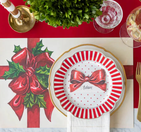 PLACE CARDS - RED BOW