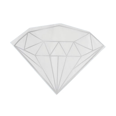 NAPKINS LARGE - WEDDING DIAMOND SILVER