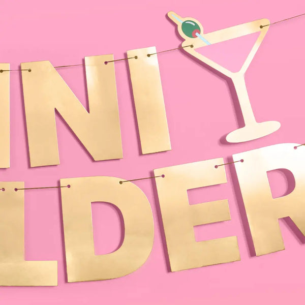 WORD MIX GARLAND - A TINI BIT OLDER MARTINI GOLD