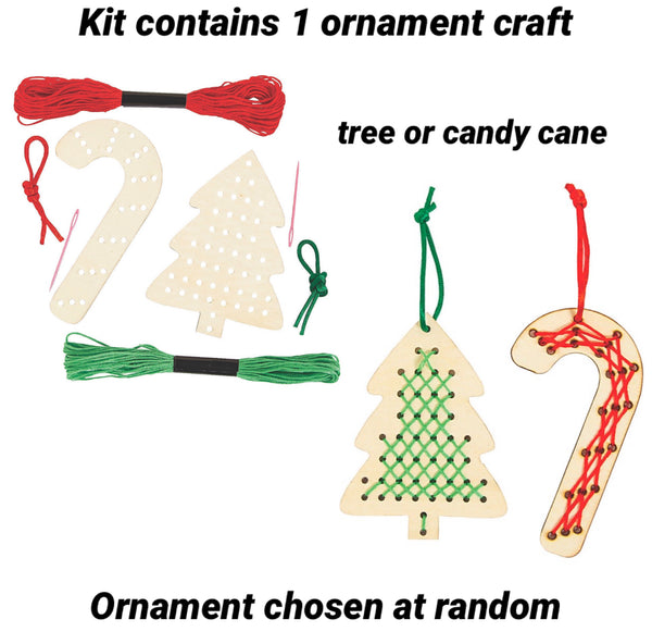 HOLIDAY CRAFTS - CHRISTMAS CROSS STITCH WOODEN ORNAMENT