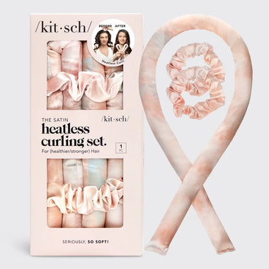 HEATLESS CURLING SET - KITSCH SATIN PASTEL TIE-DYE