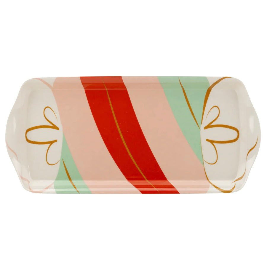 SERVING TRAY - CANDY CANE LANE BAMBOO TRAY