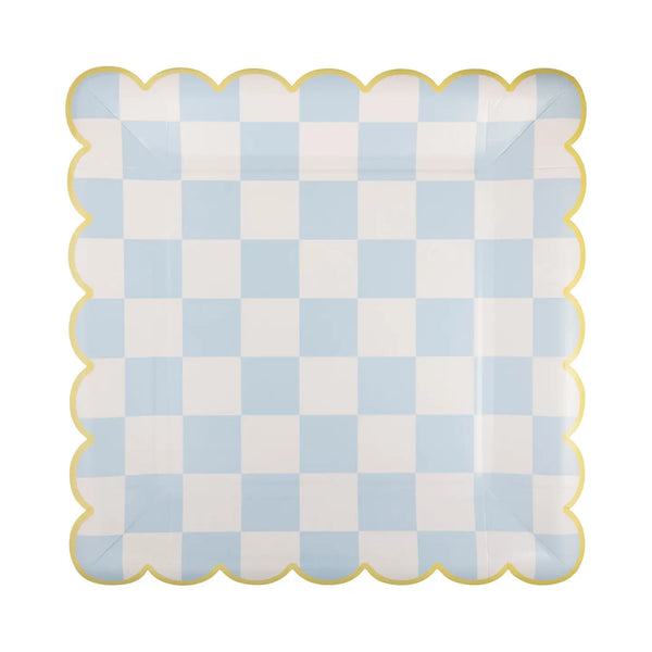 PLATES XL DINNER - PASTEL CHECKER