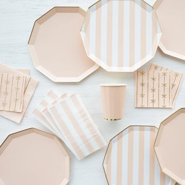 NAPKINS DINNER - BLUSH CABANA STRIPE