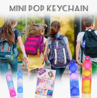KEYCHAIN + BACKPACK PULL - FIDGET POPPER TIE DYE