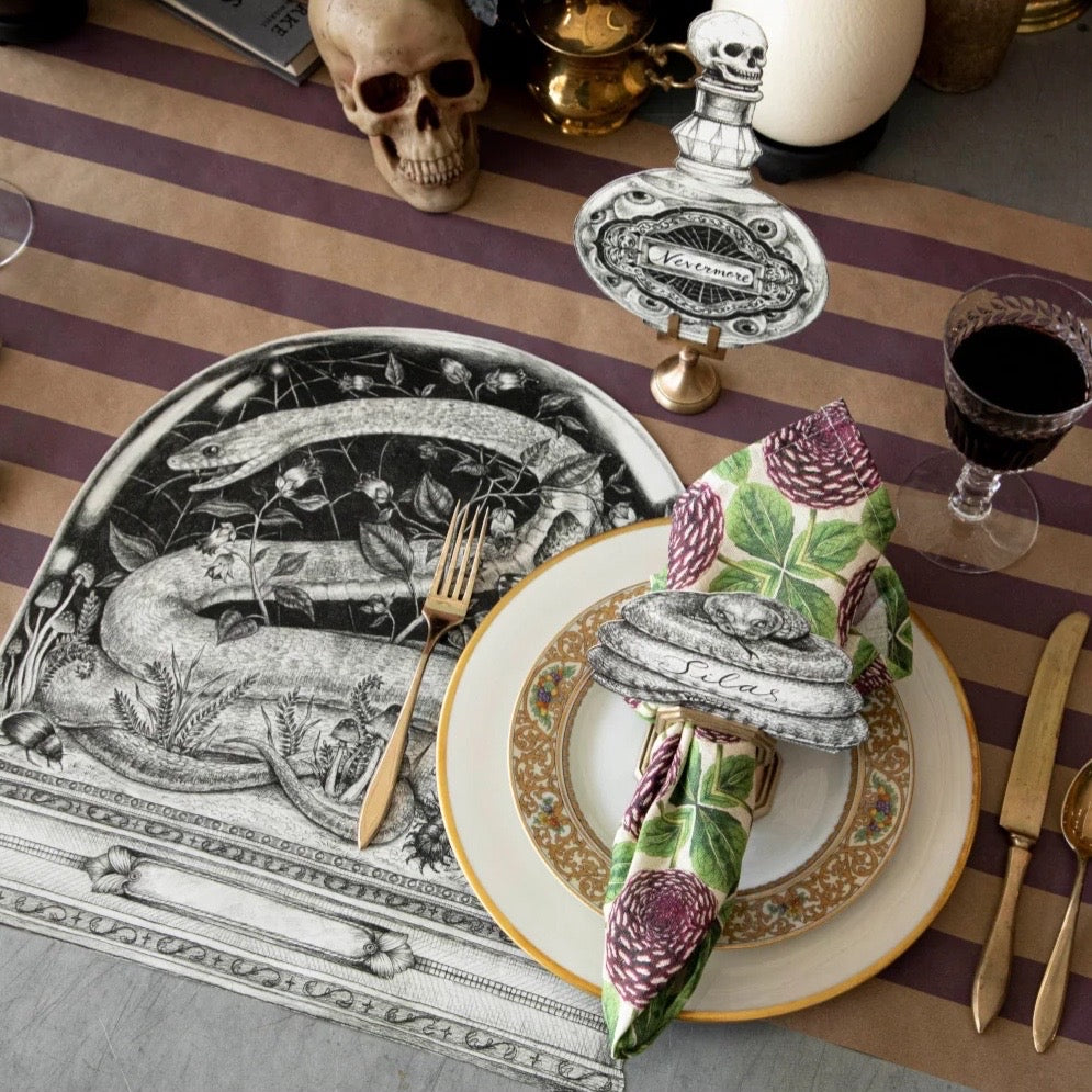 PLACEMATS - DIE-CUT SNAKE CLOCHE (Pack of 12)
