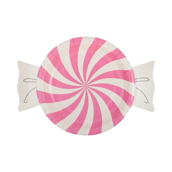 PLATES SMALL - SWEETS PINK CANDY BON BON