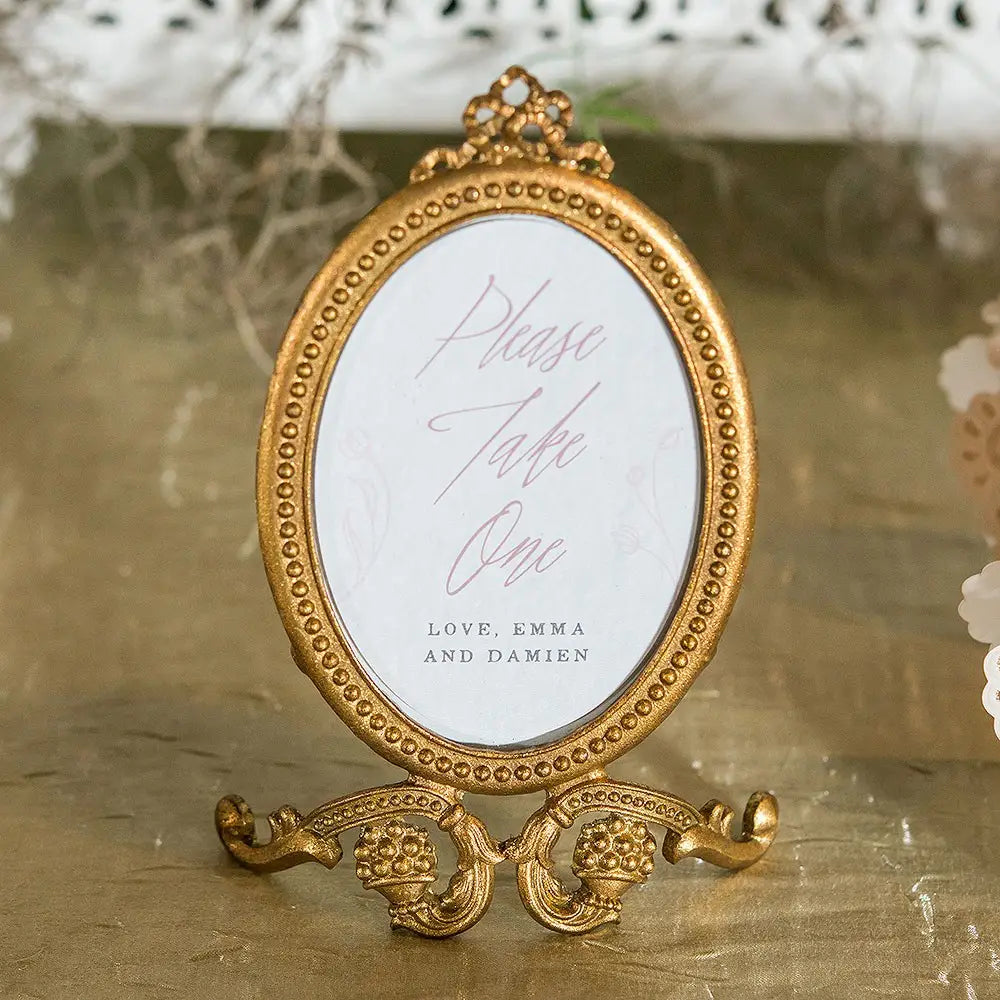 BAROQUE FRAME - GOLD OVAL SMALL