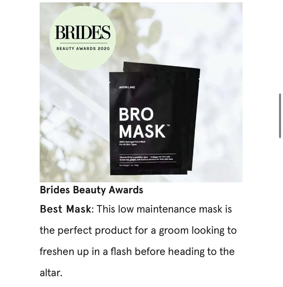 LUXURY FACE MASKS - BRO MASK COOLING EYE GELS WITH BAKUCHIOL