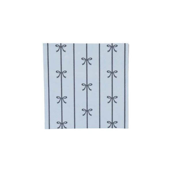 NAPKINS SMALL - BLUE SIGNATURE BOW