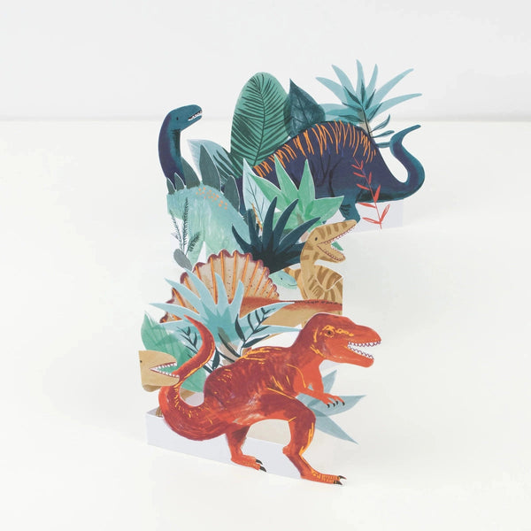 GREETING CARD - DINOSAUR CONCERTINA