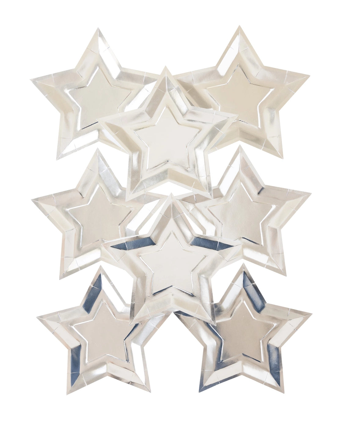 PLATES - LARGE STAR SILVER