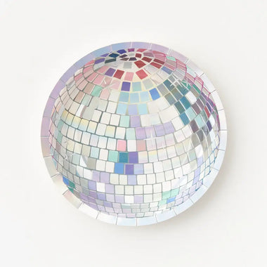 PLATES SMALL - SILVER DISCO BALL