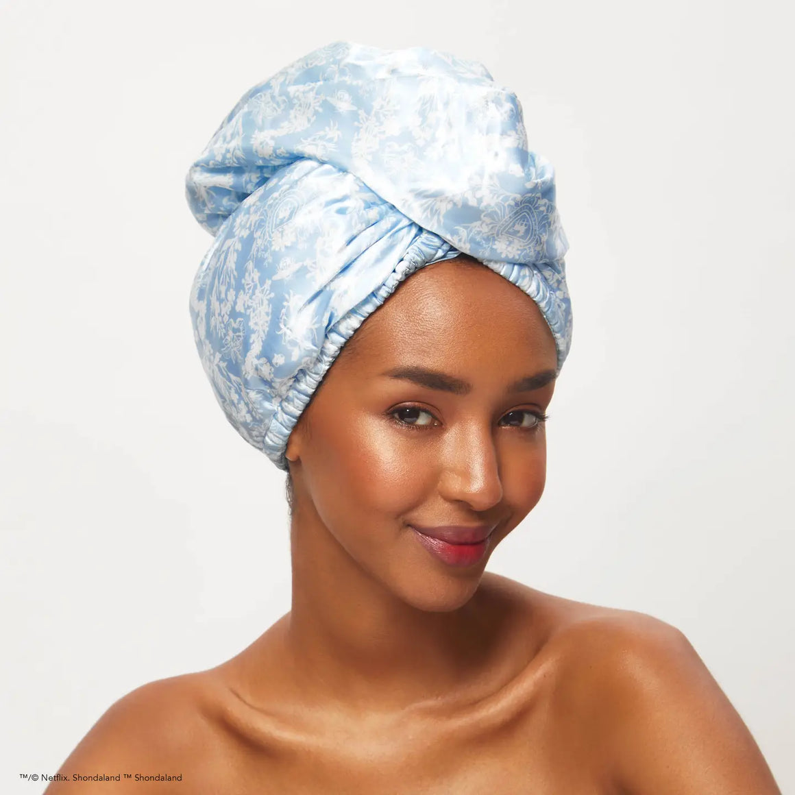 HAIR WRAP - KITSCH X BRIDGERTON-INSPIRED SATIN TOILE DE BLEU