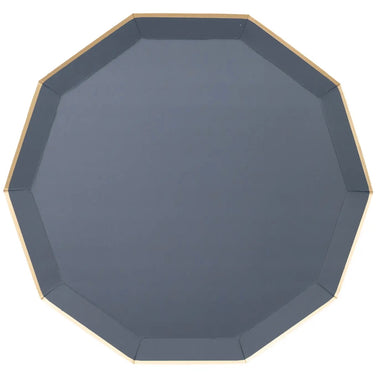 PLATES XL DINNER - BLUE MIDNIGHT NAVY SIGNATURE PREMIUM DECAGON