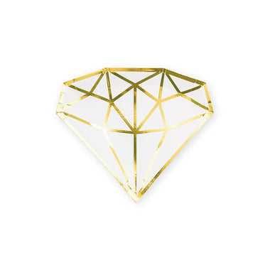 PLATES SMALL - WEDDING DIAMOND GOLD
