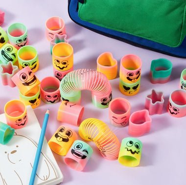 PARTY FAVOURS - MINI ASSORTED PASTEL SLINKY SPRINGS