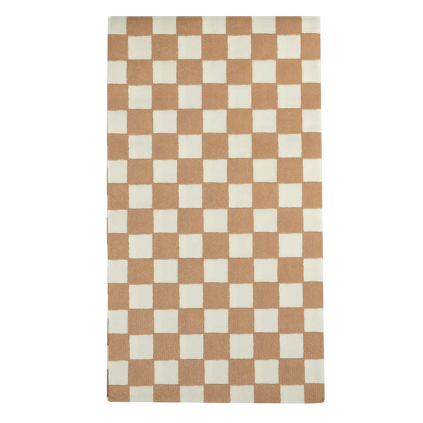 NAPKINS DINNER - BROWN CHECKERED