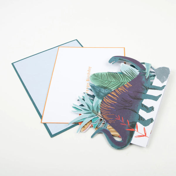 GREETING CARD - DINOSAUR CONCERTINA